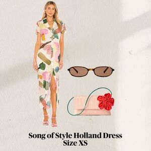 Song of Style Multicolor High Low Dress